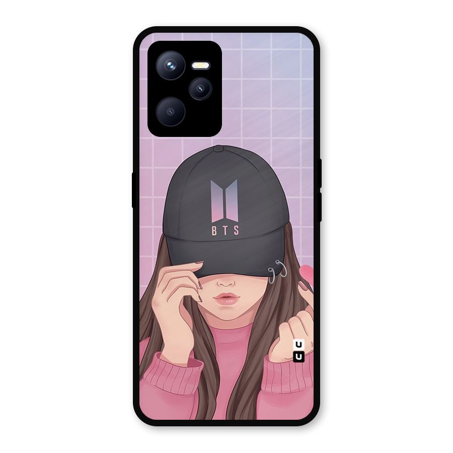 Anime Beautiful BTS Girl Metal Back Case for Realme C35