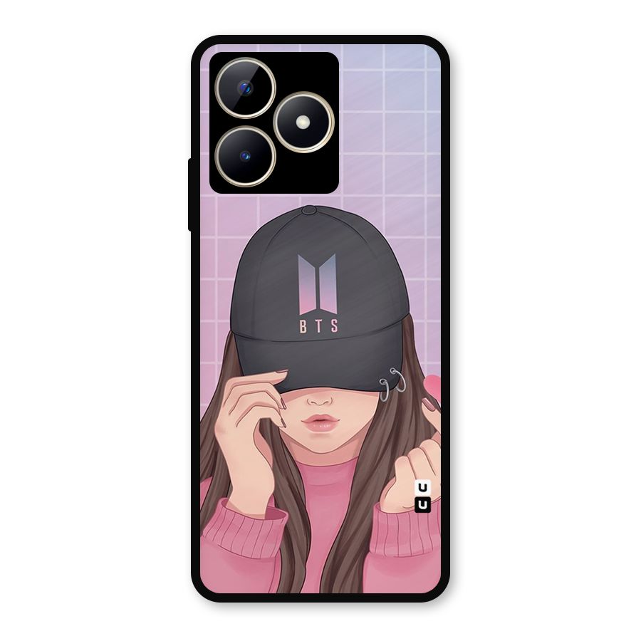 Anime Beautiful BTS Girl Metal Back Case for Realme C53