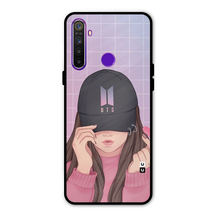 Anime Beautiful BTS Girl Metal Back Case for Realme Narzo 10