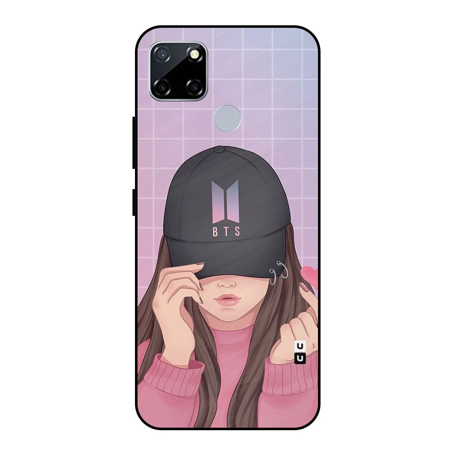 Anime Beautiful BTS Girl Metal Back Case for Realme Narzo 30A