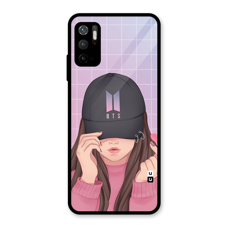 Anime Beautiful BTS Girl Metal Back Case for Redmi Note 10T 5G