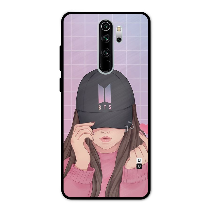 Anime Beautiful BTS Girl Metal Back Case for Redmi Note 8 Pro
