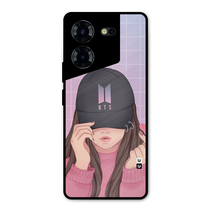 Anime Beautiful BTS Girl Metal Back Case for Tecno Pova 5 Pro 5G