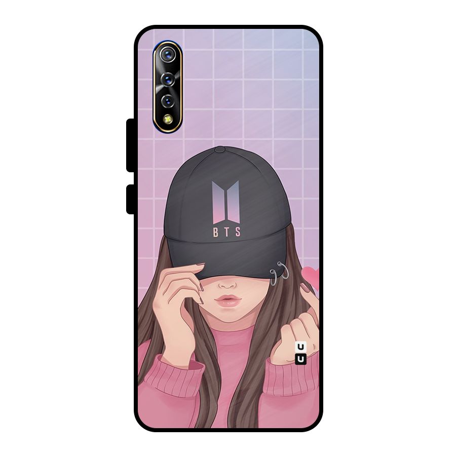 Anime Beautiful BTS Girl Metal Back Case for Vivo S1
