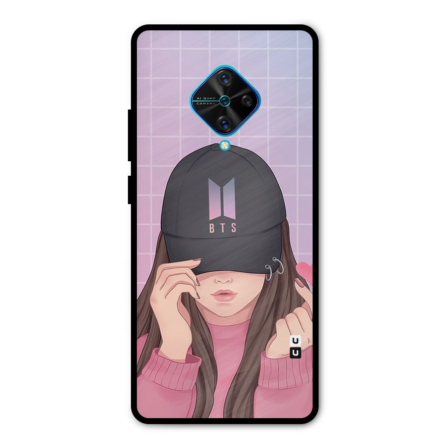 Anime Beautiful BTS Girl Metal Back Case for Vivo S1 Pro