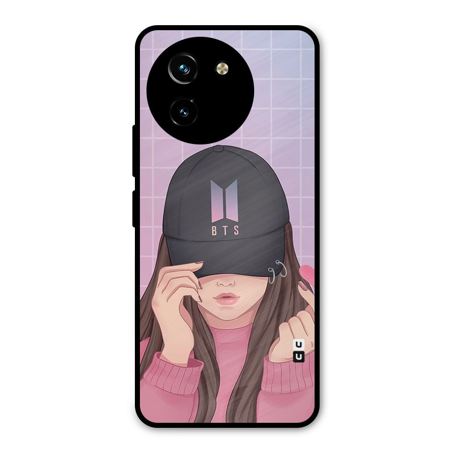 Anime Beautiful BTS Girl Metal Back Case for Vivo T3x