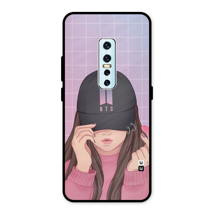 Anime Beautiful BTS Girl Metal Back Case for Vivo V17 Pro