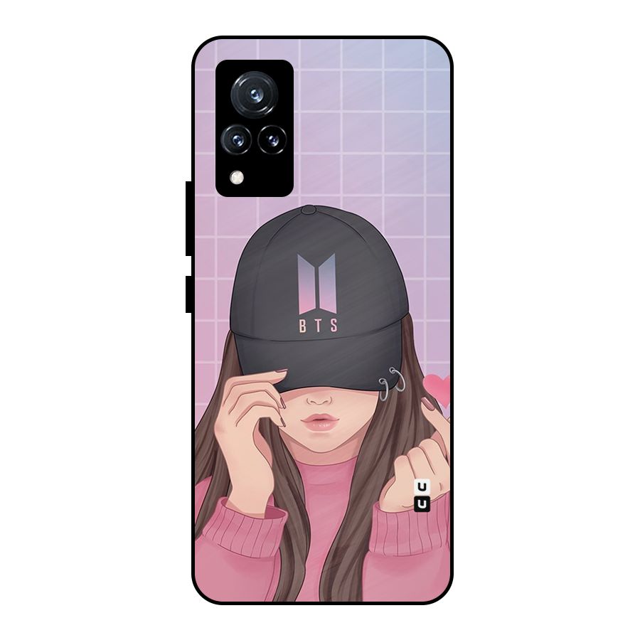 Anime Beautiful BTS Girl Metal Back Case for Vivo V21 5G