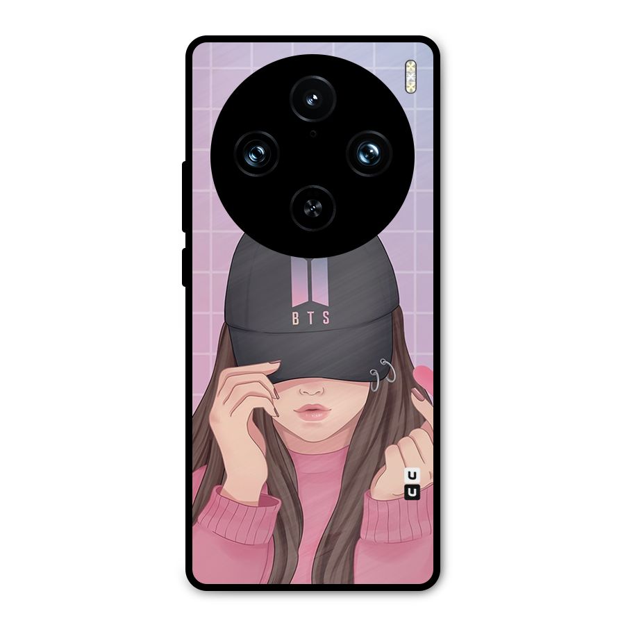 Anime Beautiful BTS Girl Metal Back Case for Vivo X100 Pro