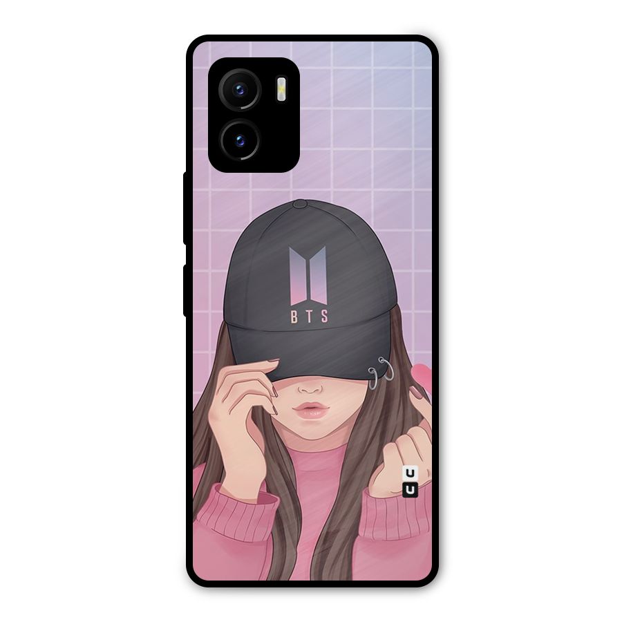 Anime Beautiful BTS Girl Metal Back Case for Vivo Y15s