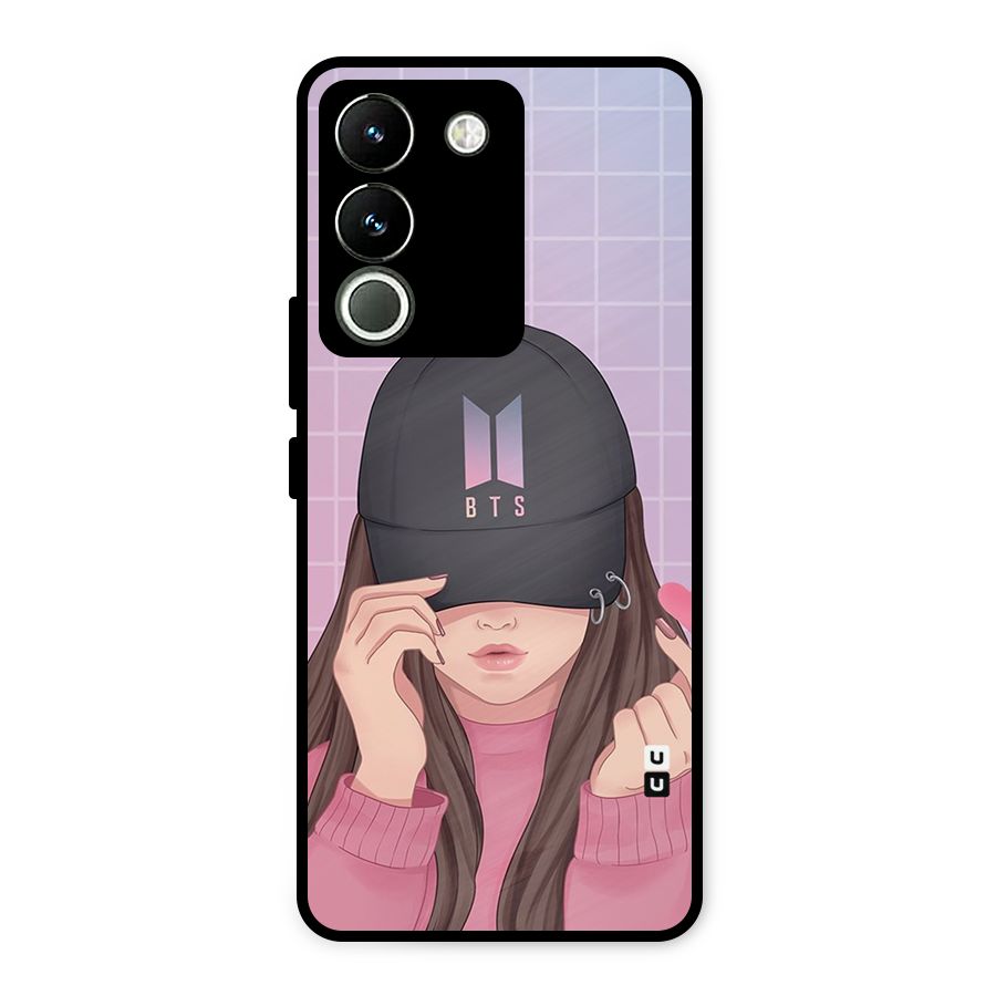 Anime Beautiful BTS Girl Metal Back Case for Vivo Y200