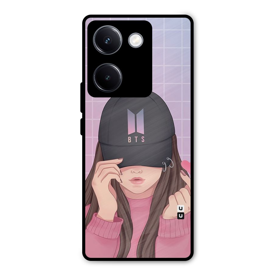 Anime Beautiful BTS Girl Metal Back Case for Vivo Y300 Plus