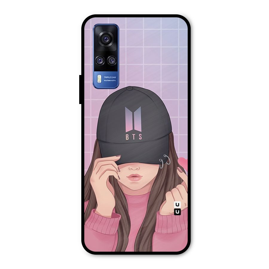 Anime Beautiful BTS Girl Metal Back Case for Vivo Y31