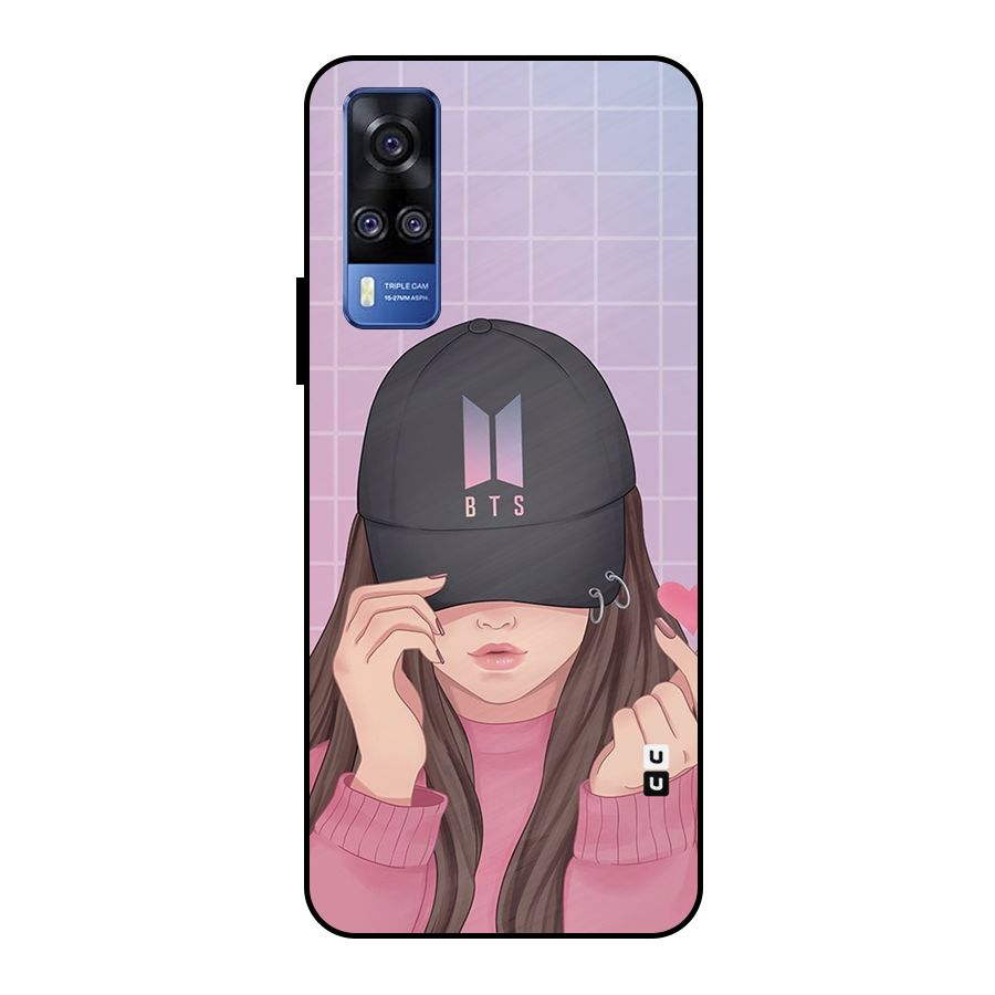 Anime Beautiful BTS Girl Metal Back Case for Vivo Y51