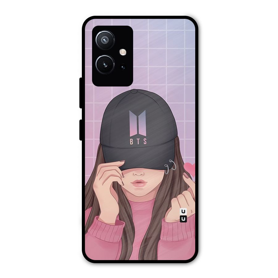Anime Beautiful BTS Girl Metal Back Case for Vivo Y75 5G