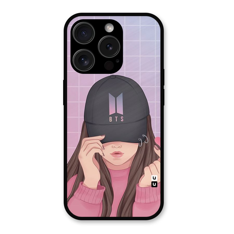 Anime Beautiful BTS Girl Metal Back Case for iPhone 15 Pro