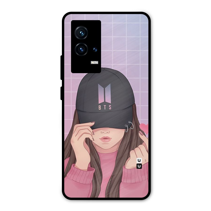 Anime Beautiful BTS Girl Metal Back Case for iQOO 9 5G