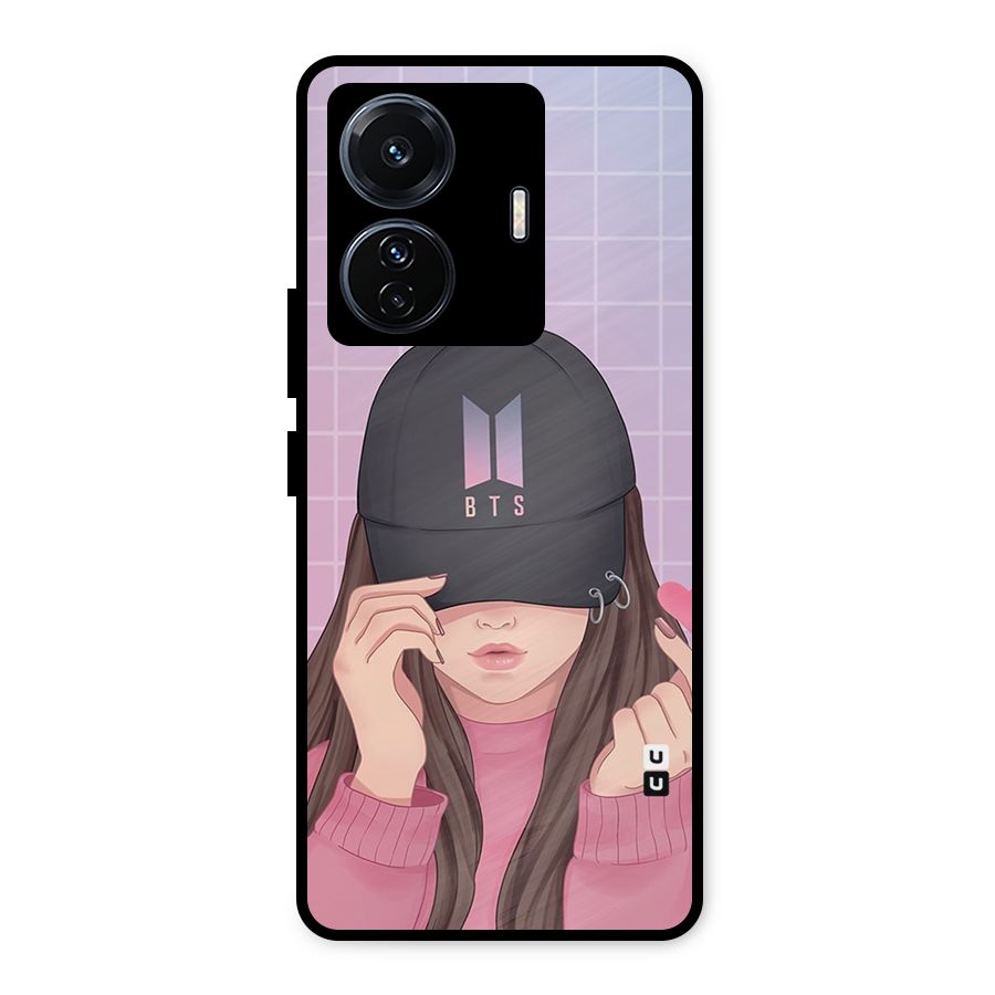 Anime Beautiful BTS Girl Metal Back Case for iQOO Z6
