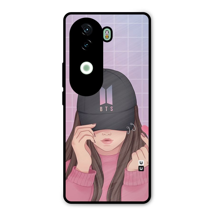 Anime Beautiful BTS Girl Metal Back Case for iQOO Z9s