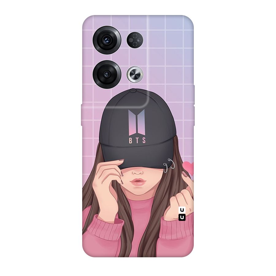 Anime Beautiful BTS Girl Original Polycarbonate Back Case for Oppo Reno8 Pro 5G