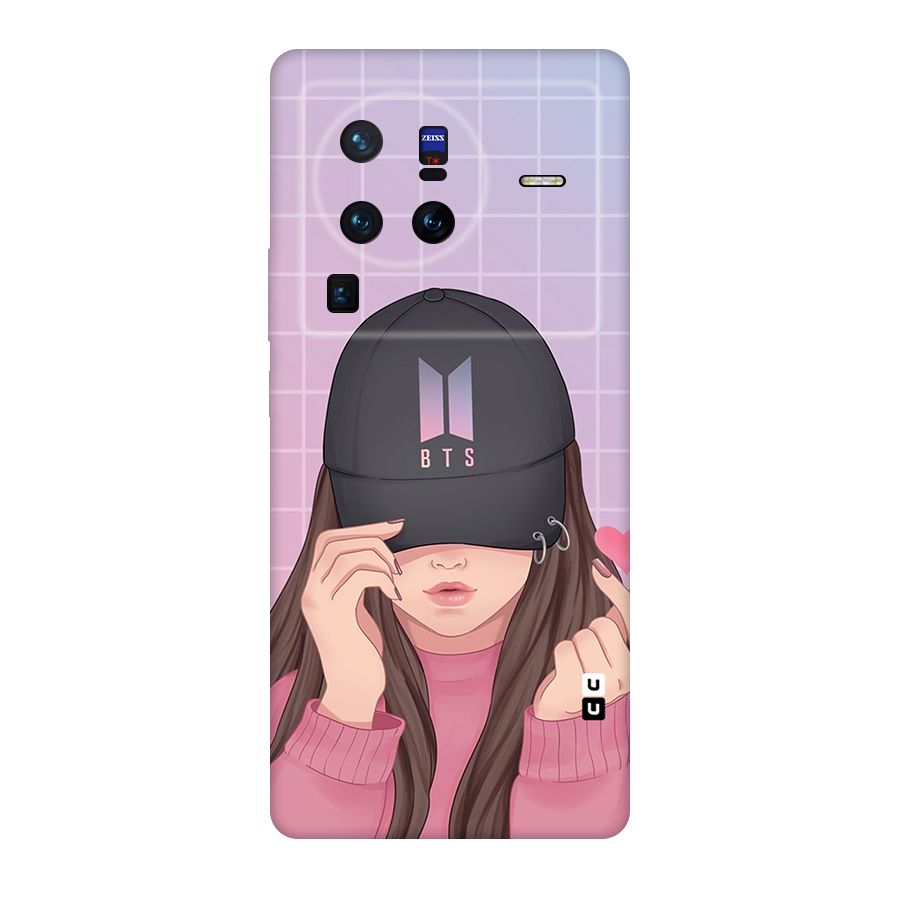 Anime Beautiful BTS Girl Original Polycarbonate Back Case for Vivo X80