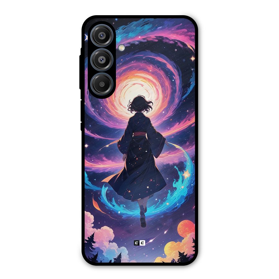Anime Galaxy Girl Metal Back Case for Galaxy A16 5G