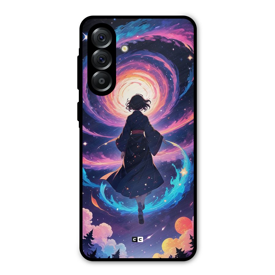 Anime Galaxy Girl Metal Back Case for Galaxy A36