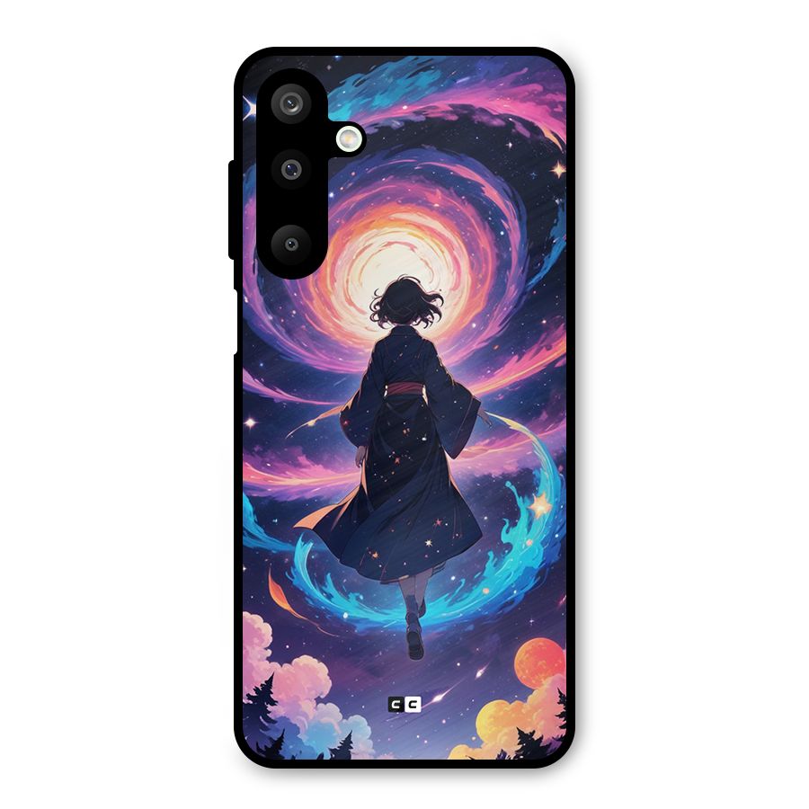 Anime Galaxy Girl Metal Back Case for Galaxy M16