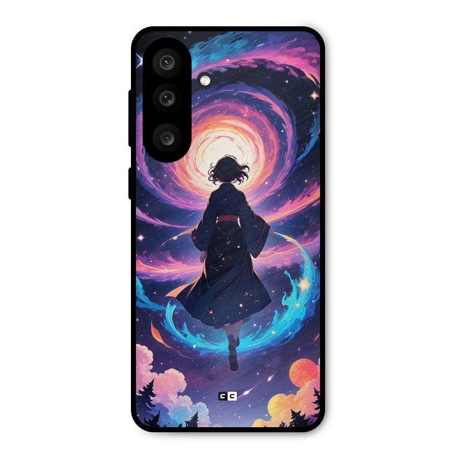 Anime Galaxy Girl Metal Back Case for Galaxy M56