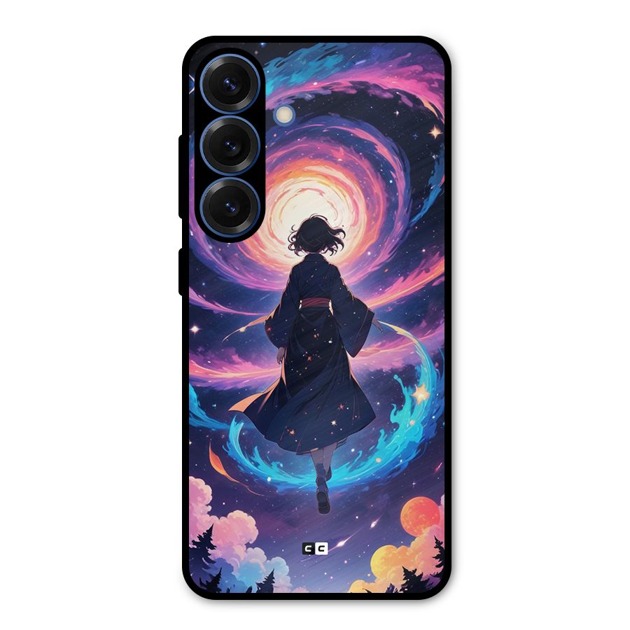 Anime Galaxy Girl Metal Back Case for Galaxy S25
