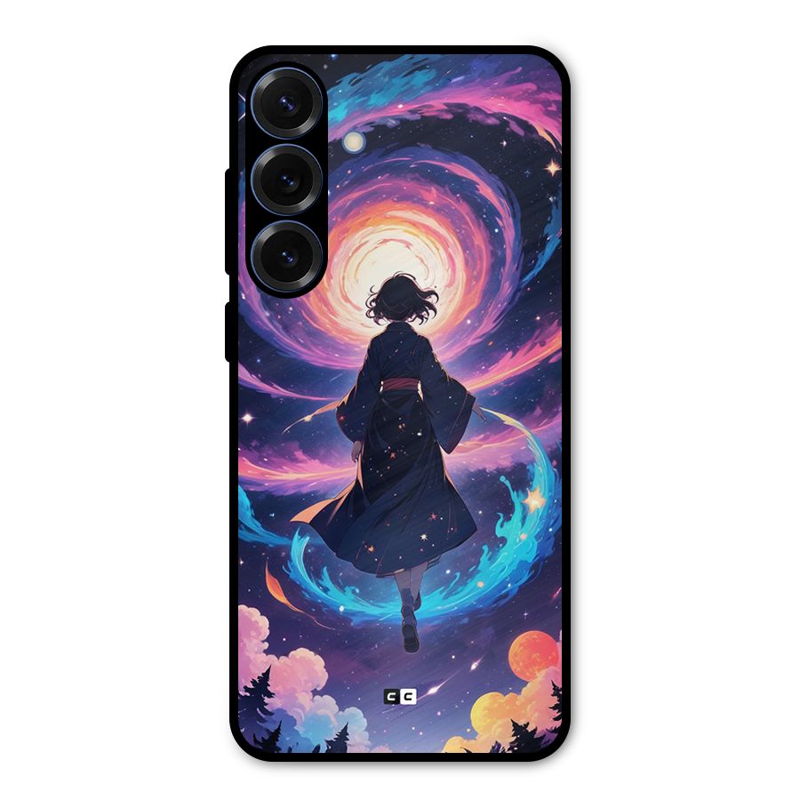 Anime Galaxy Girl Metal Back Case for Galaxy S25 Plus