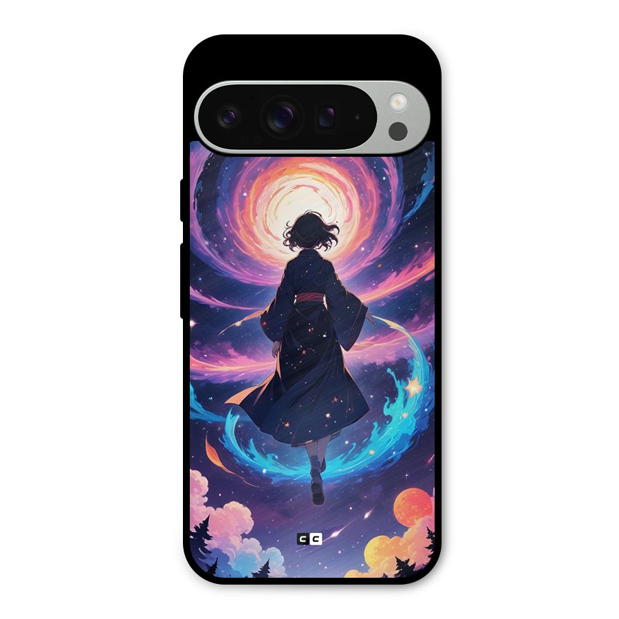 Anime Galaxy Girl Metal Back Case for Google Pixel 9 Pro XL