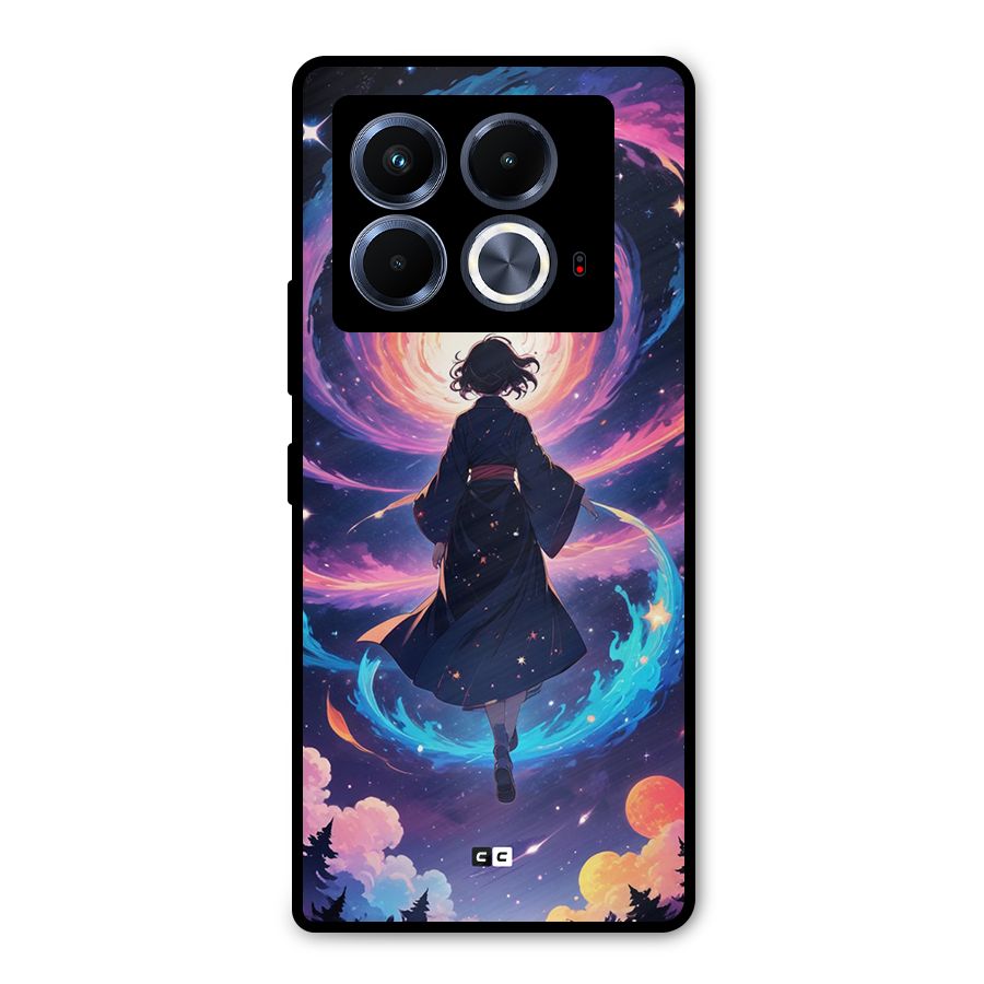 Anime Galaxy Girl Metal Back Case for Infinix Note 40 5G