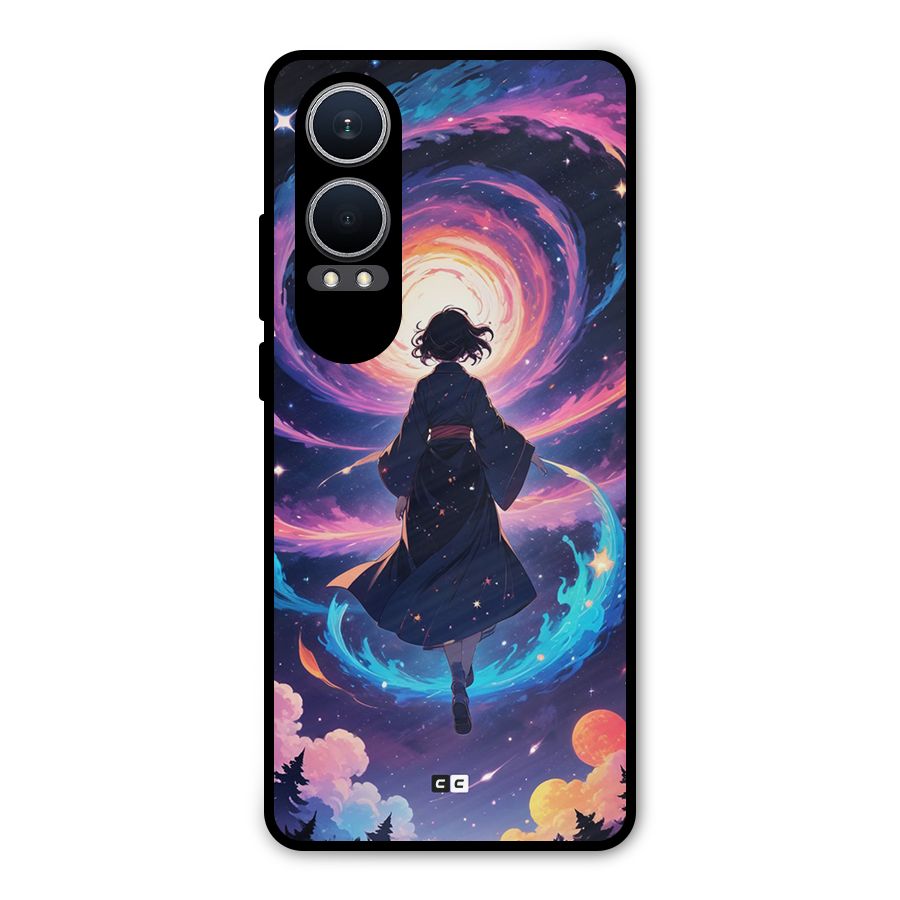 Anime Galaxy Girl Metal Back Case for OnePlus Nord CE4 Lite