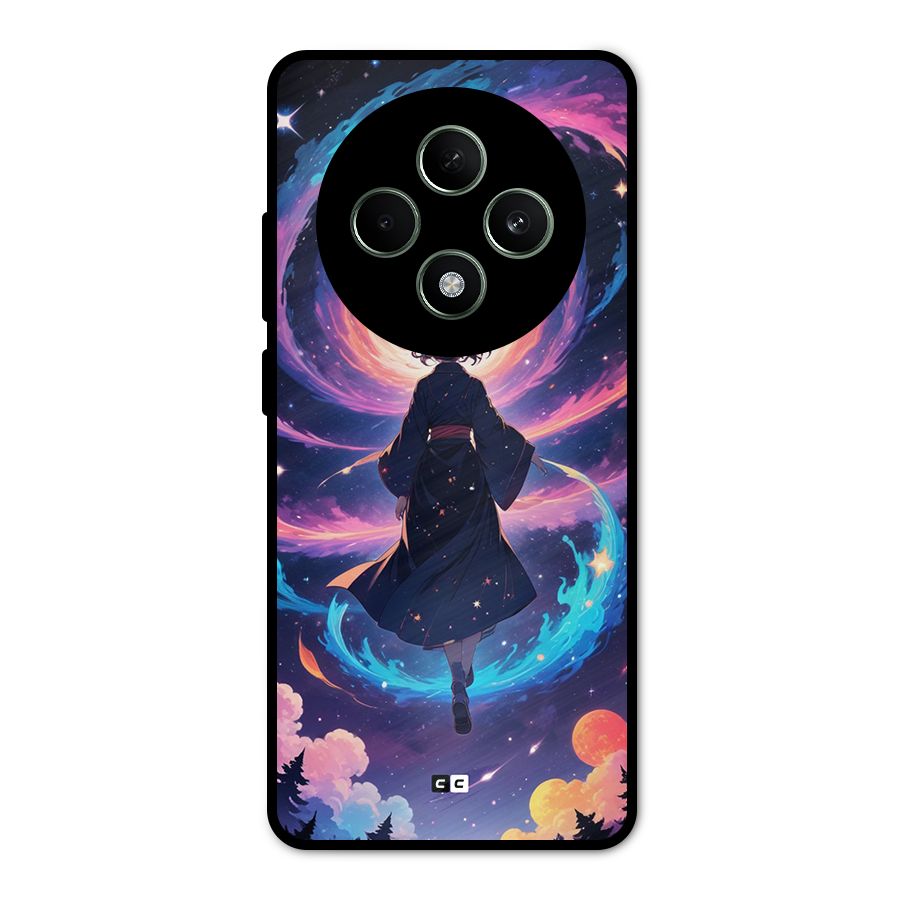 Anime Galaxy Girl Metal Back Case for Oppo F27