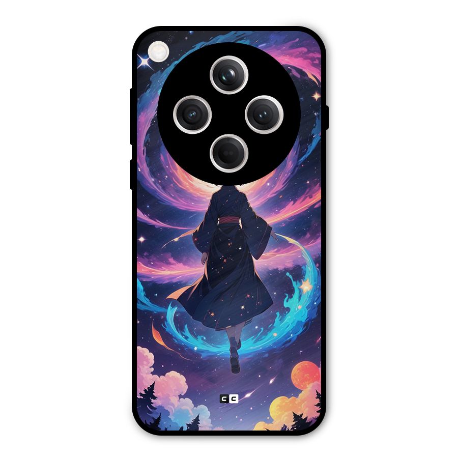 Anime Galaxy Girl Metal Back Case for Oppo Find X8