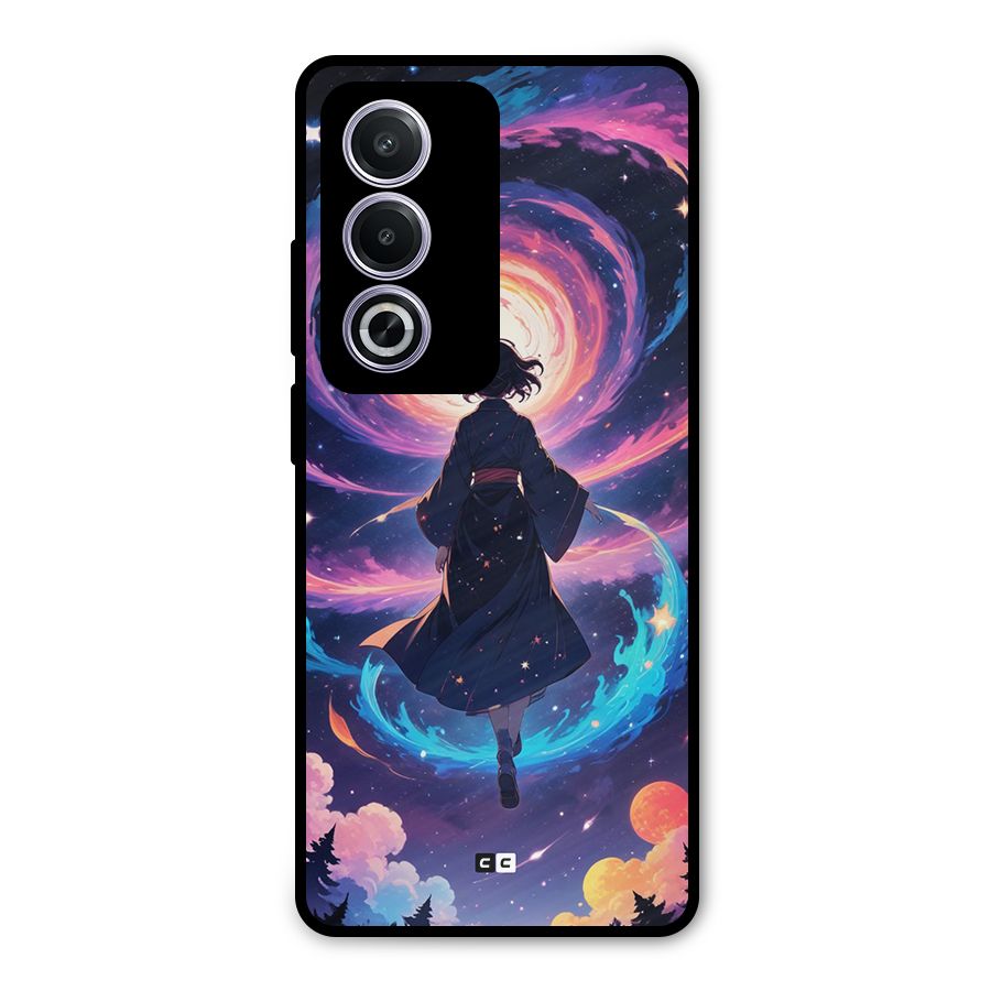 Anime Galaxy Girl Metal Back Case for Oppo K12x