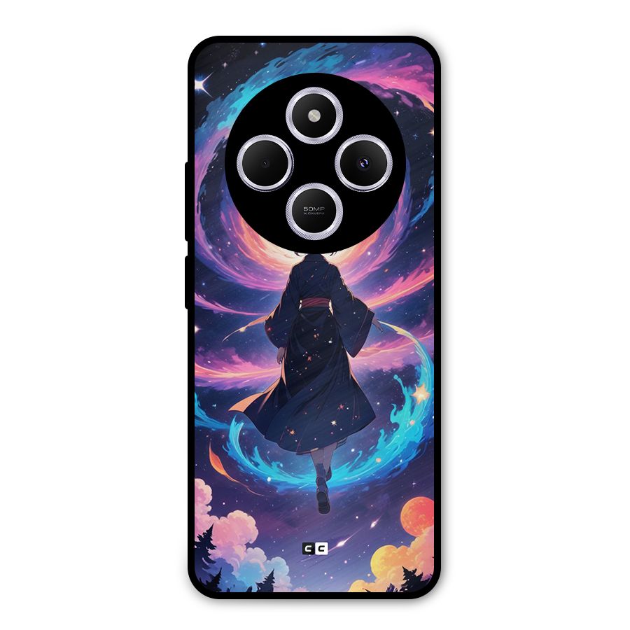 Anime Galaxy Girl Metal Back Case for Poco C75 5G