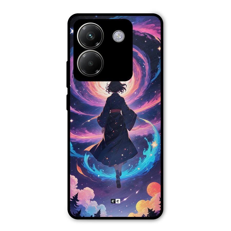 Anime Galaxy Girl Metal Back Case for Poco M7 Pro 5G