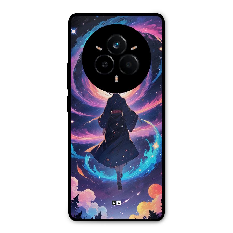 Anime Galaxy Girl Metal Back Case for Realme 14 Pro
