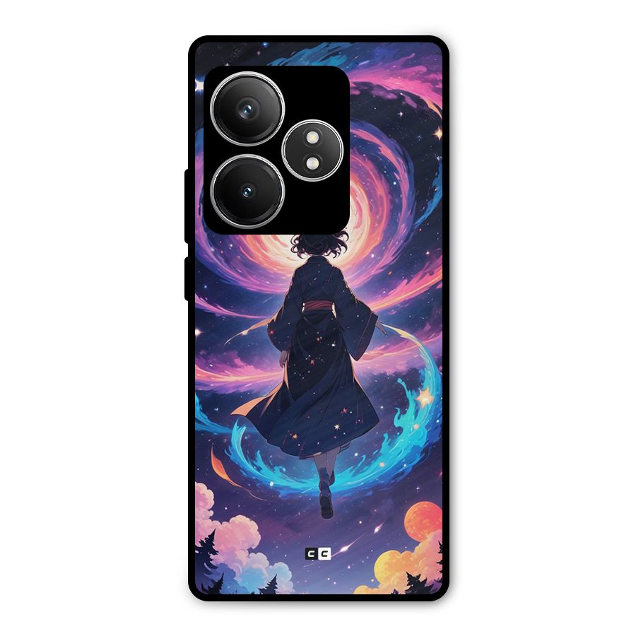 Anime Galaxy Girl Metal Back Case for Realme GT 6T