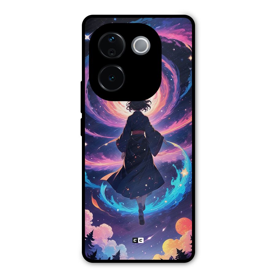 Anime Galaxy Girl Metal Back Case for Vivo T3 Pro