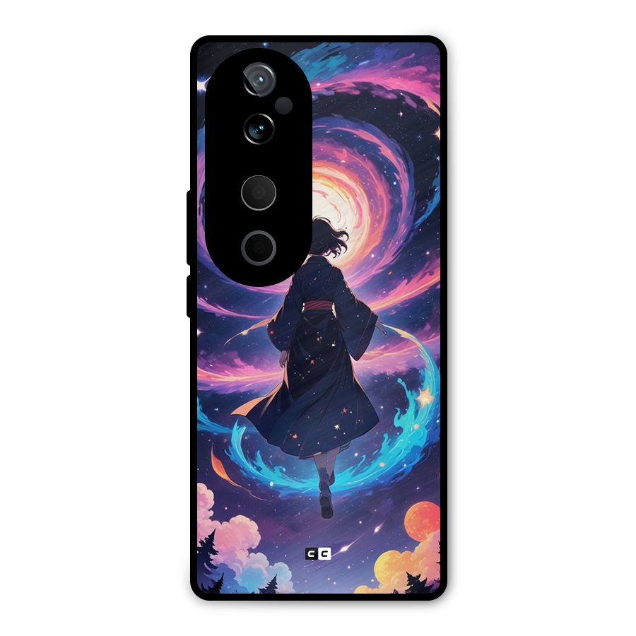Anime Galaxy Girl Metal Back Case for Vivo T3 Ultra