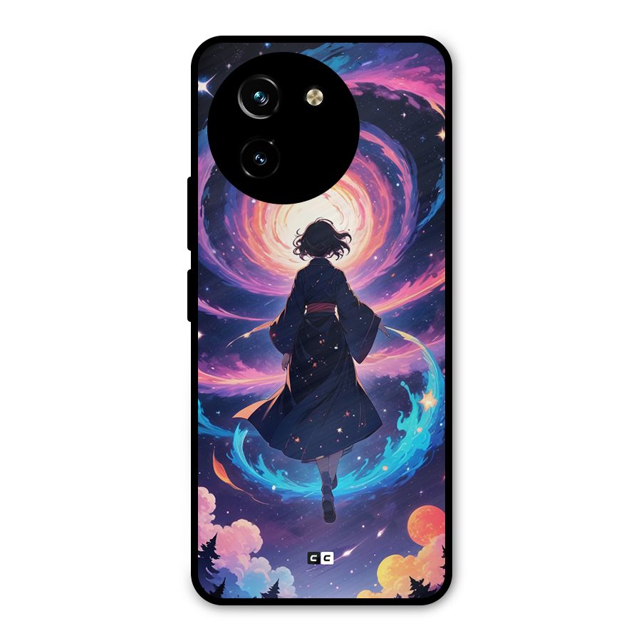 Anime Galaxy Girl Metal Back Case for Vivo T3x