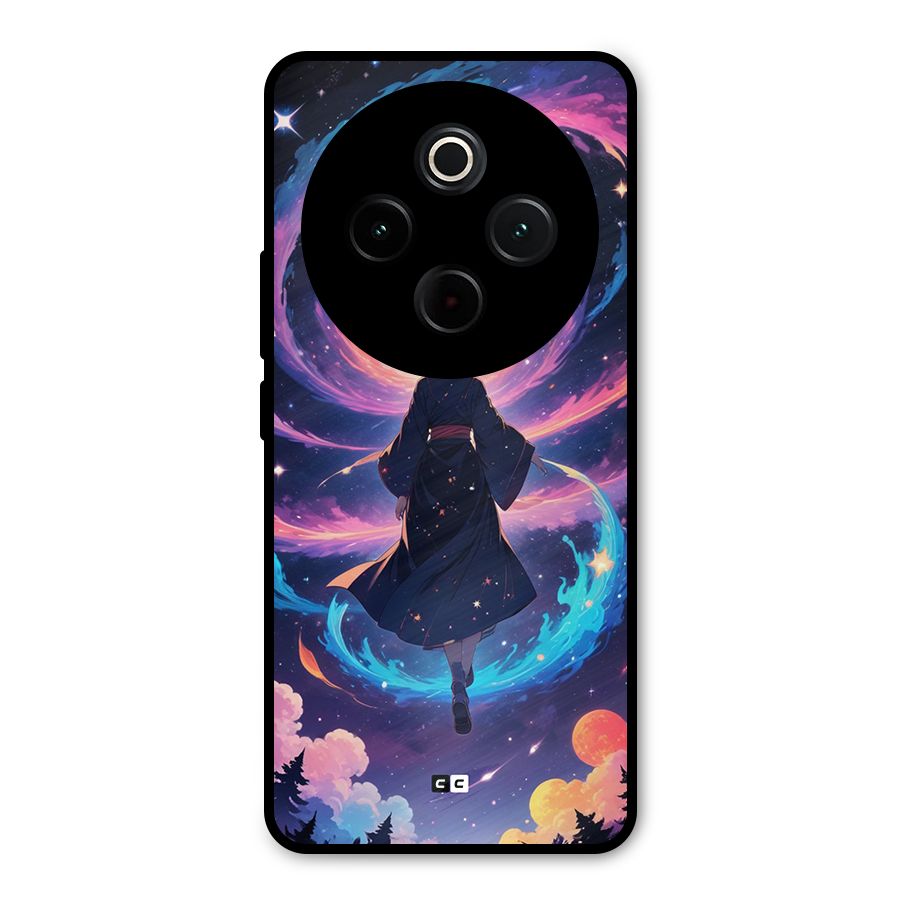 Anime Galaxy Girl Metal Back Case for Vivo T4
