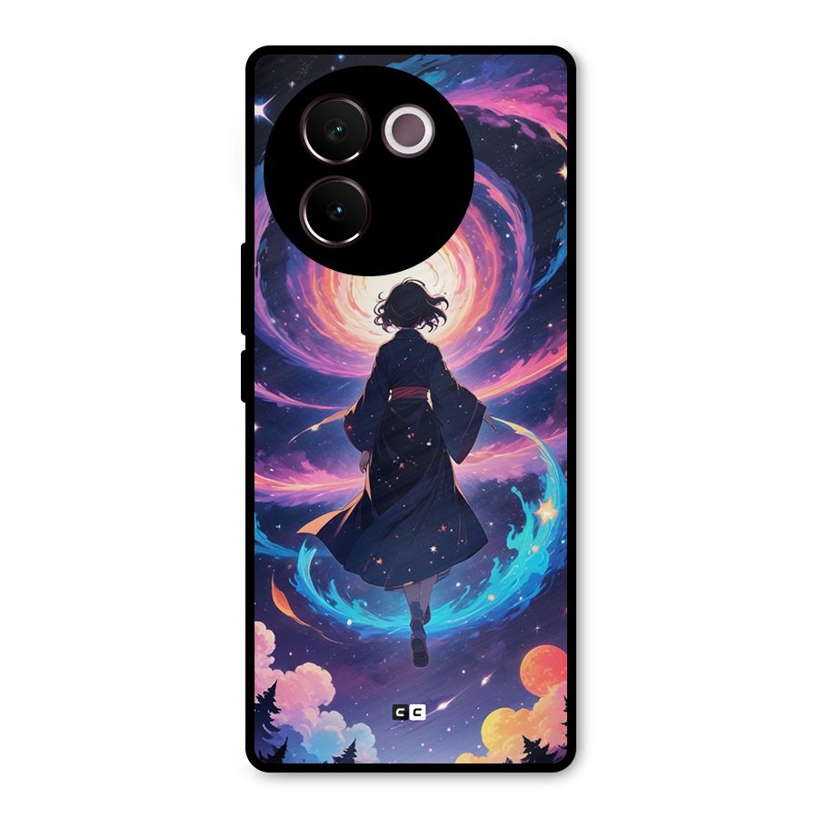 Anime Galaxy Girl Metal Back Case for Vivo V30e
