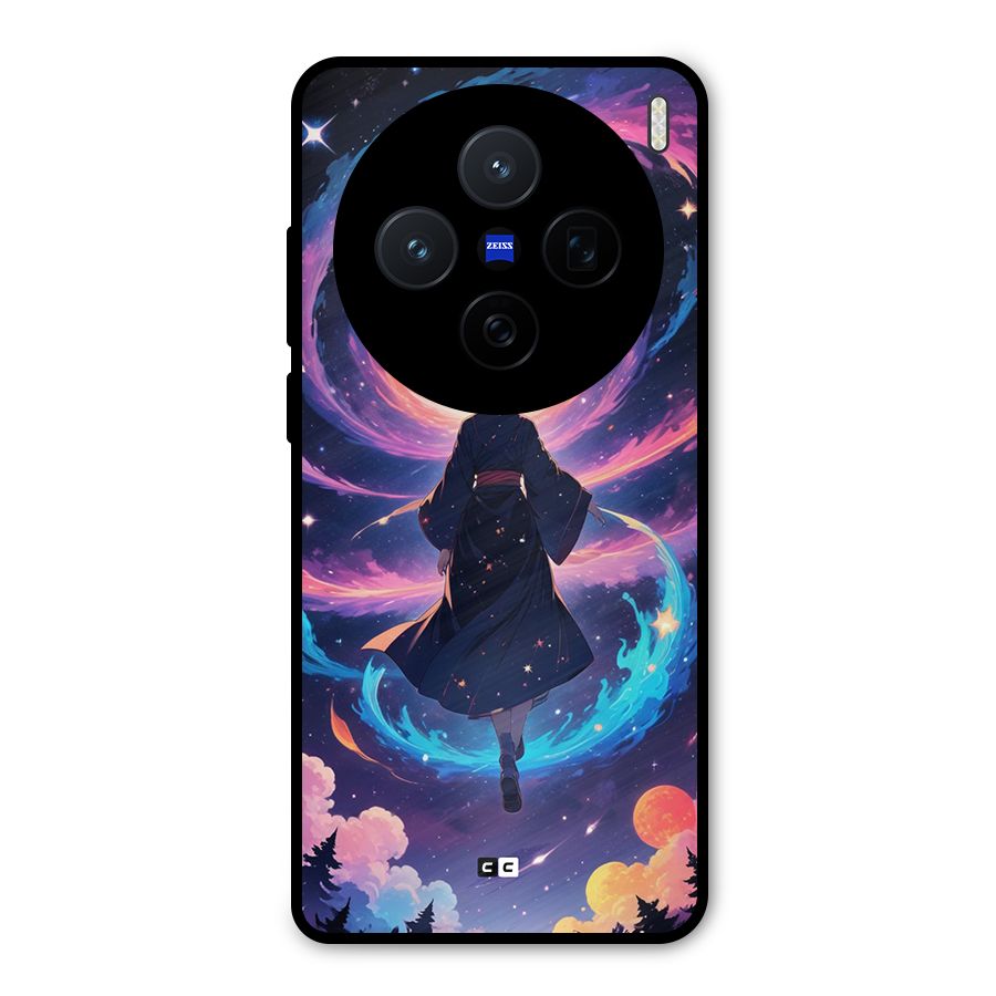 Anime Galaxy Girl Metal Back Case for Vivo X200