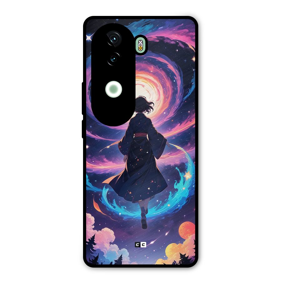 Anime Galaxy Girl Metal Back Case for iQOO Z9s