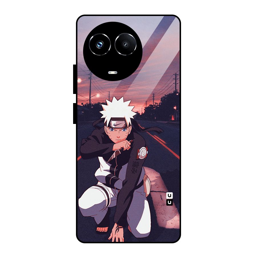 Anime Naruto Aesthetic Glass Back Case for Realme 11X