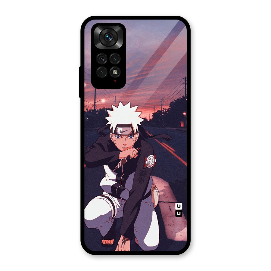Anime Naruto Aesthetic Glass Back Case for Redmi Note 11S